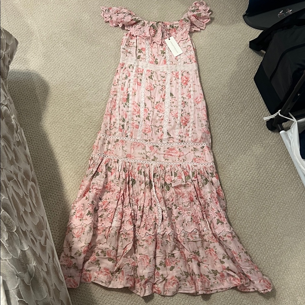 LoveShackFancy Off-Shoulder Maxi Dress - New With Tags!!! NWT